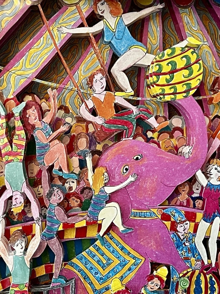Circus Theme 3d Shadowbox Handmade In VT Shadow Box