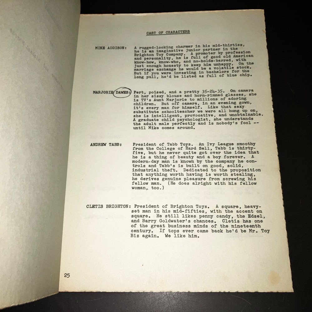 Rare SMASHMASTER (1964) Legendary Unmade Comedy - 2 Orig. Scripts + Notes + COA!