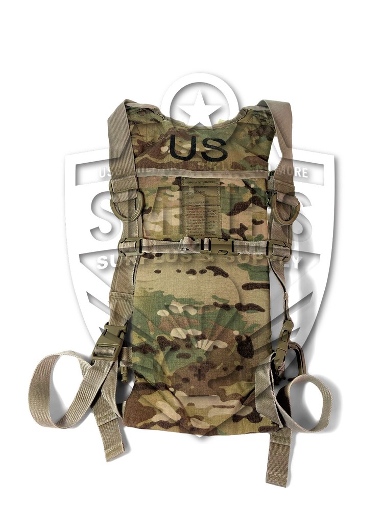 Multicam Hydration Backpack Water Carrier System, Army 100oz Pack, No Bladder