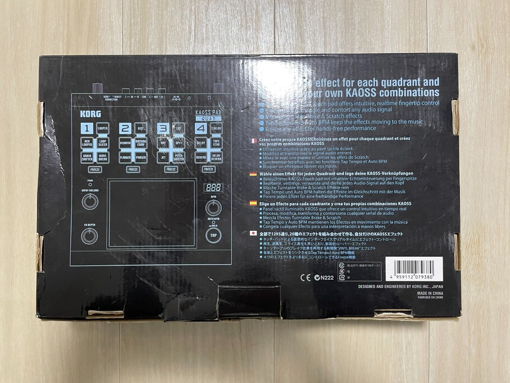 Korg Kaoss Pad Quad Dynamic Effect Processor Sampler with Original Box & Adapter