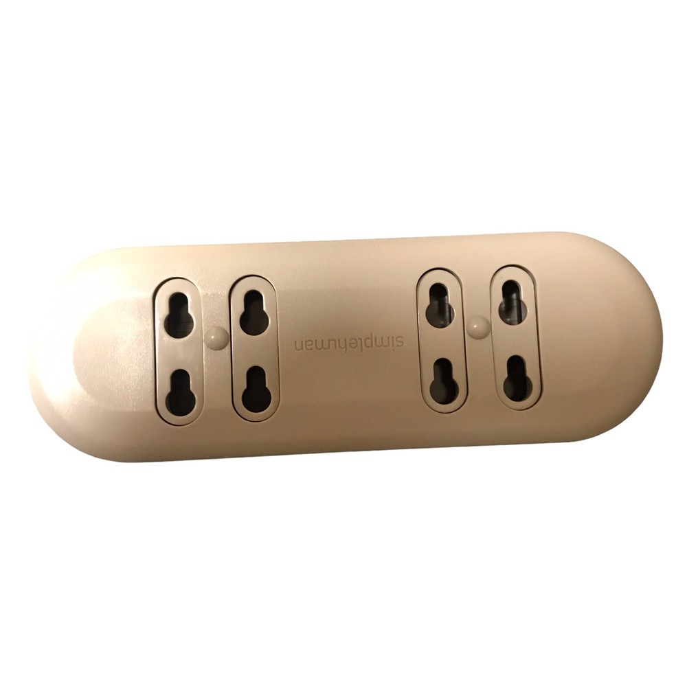SIMPLE HUMAN Gray Plastic Wall Plate Bathroom Wall-Mount Face Plate