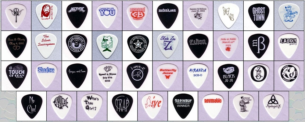 Your Own Custom Imprinted Guitar Picks ~ (144 picks) ~ Double-sided Imprinting