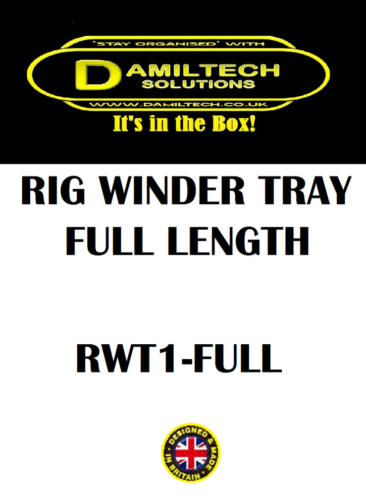 DAMILTECH SOLUTIONS LONG RIG WINDER TRAY COMPLETE WITH 10 X FOAM RIG WINDERS