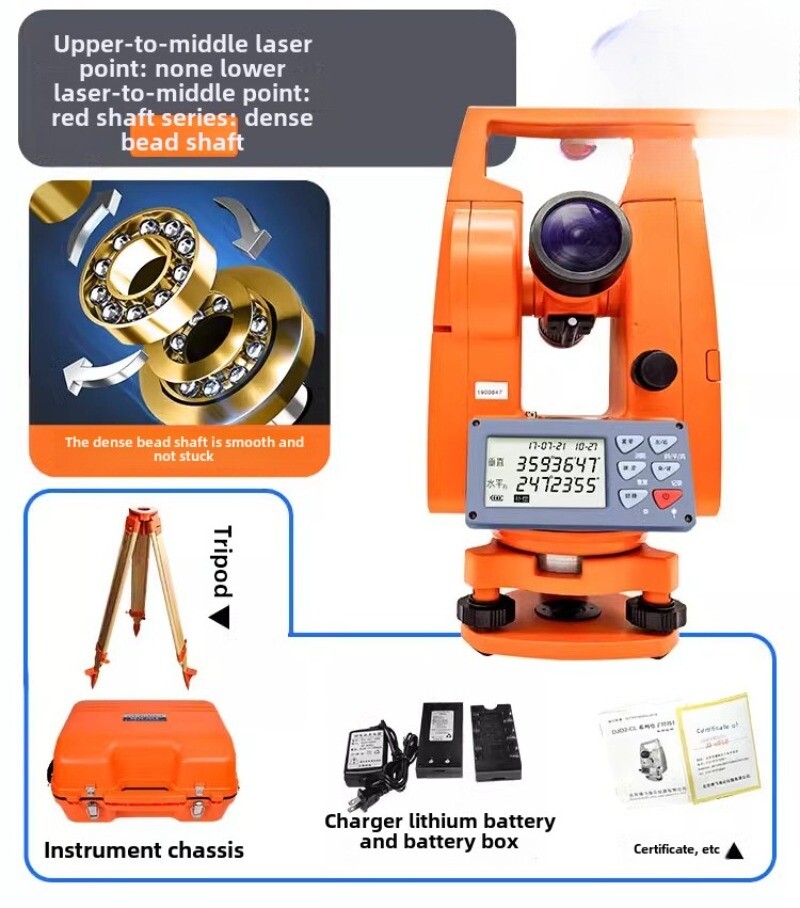 Double Laser Electronic Theodolite Building Engineering Decoratio Measuring Tool
