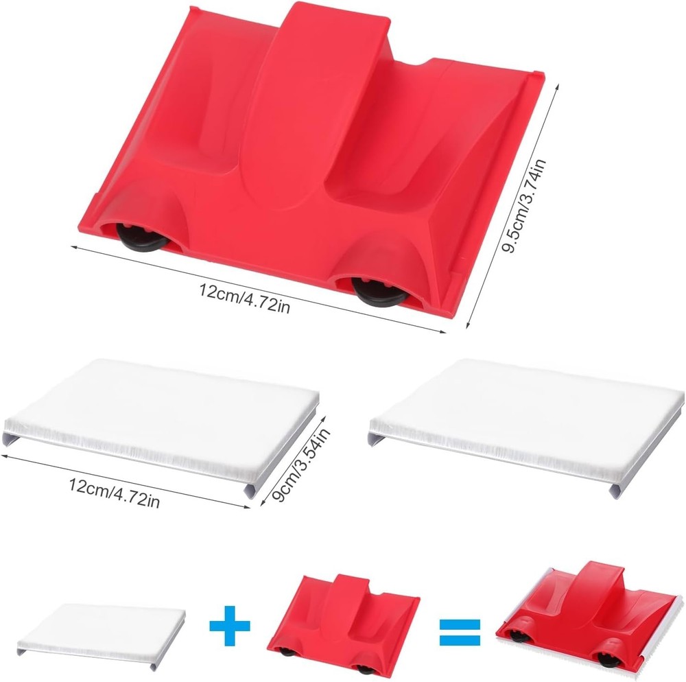Precision Paint Edger Trimmer Tool with 2 Replacement Pads for Flawless Edges
