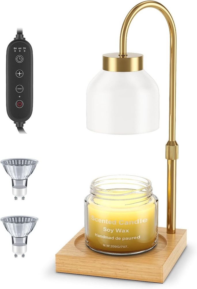 Candle Warmer Lp with Timer - Upgraded Wax Warmer Lp with Dimmable,