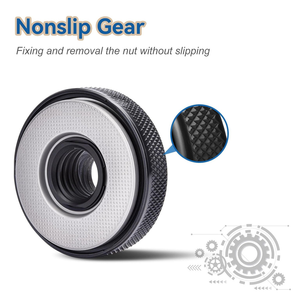 5/8-11 Thread Angle Grinder Flange Nut,2Pcs Grinder Nut for 4.5" and 5" Angle Gr