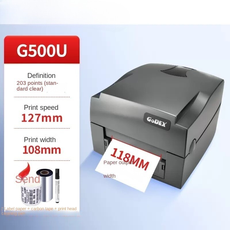 Label Printer Thermal Self-adhesive Barcode Ribbon Ribbon Label Machine