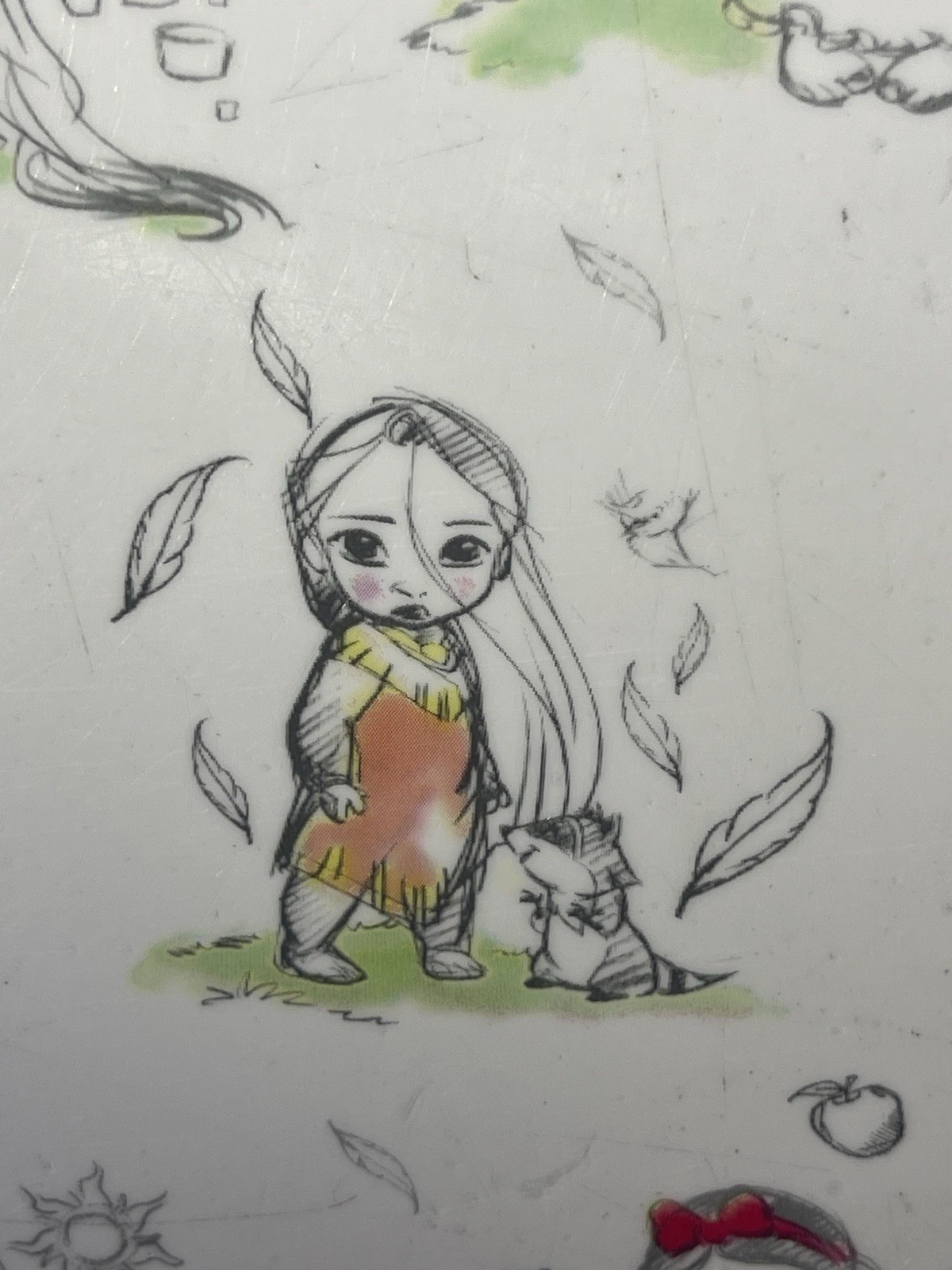 Disney Store Princess Animator Collection Hard-Side Carryon Rolling Luggage Pink