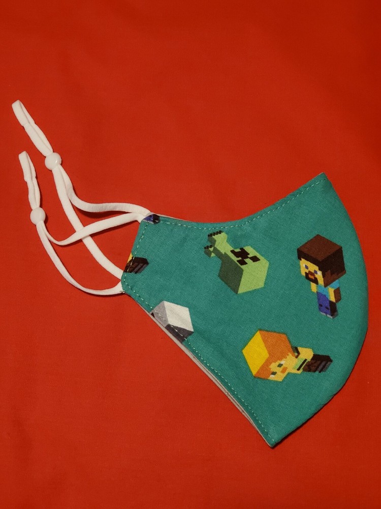 Youth Minecraft Adjustable Face Mask