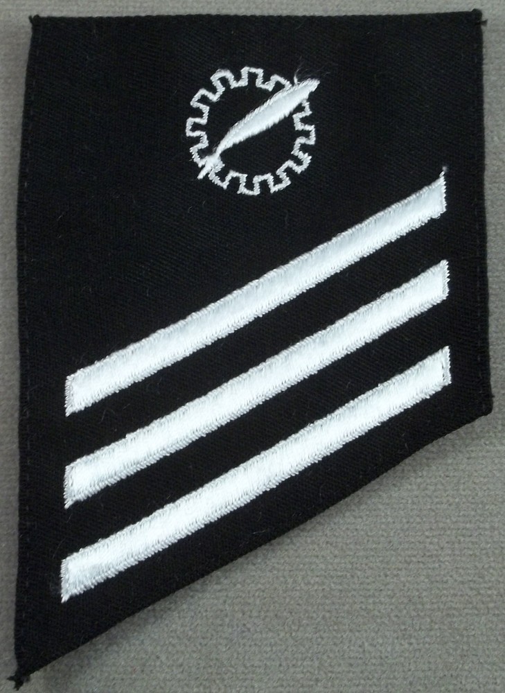 US Navy Striker Rate E-3 Data Processing Technician On Cotton