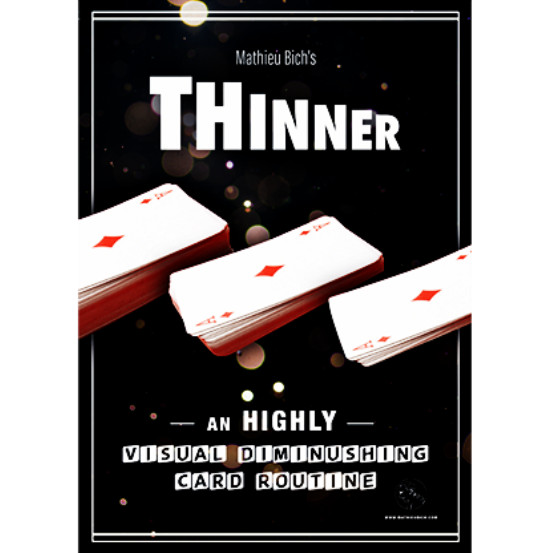 SHRINKING DIMINISHING DECK CARDS & BOX MAGIC TRICK ORIGINAL THINNER MATHIEU BICH