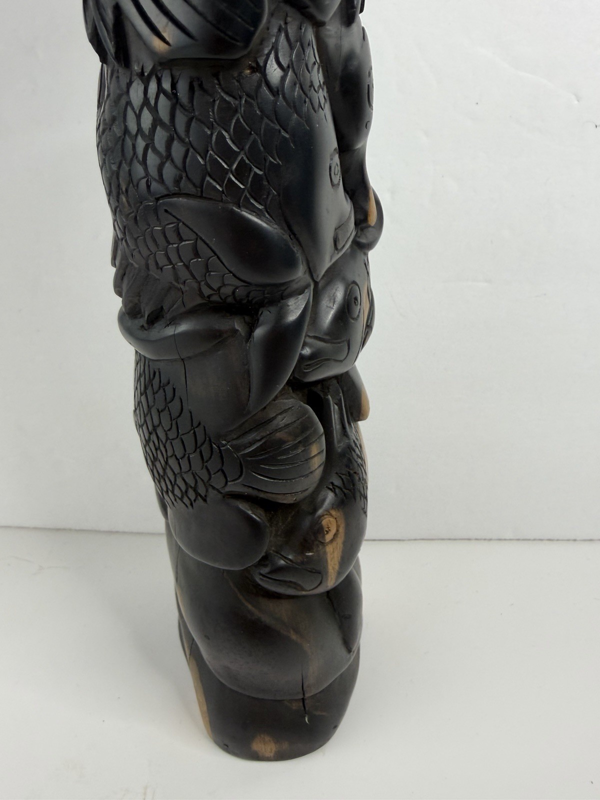 Vintage Hand Carved Solomon Islands Sea Spirit Tower Sculpture Gatokae Island