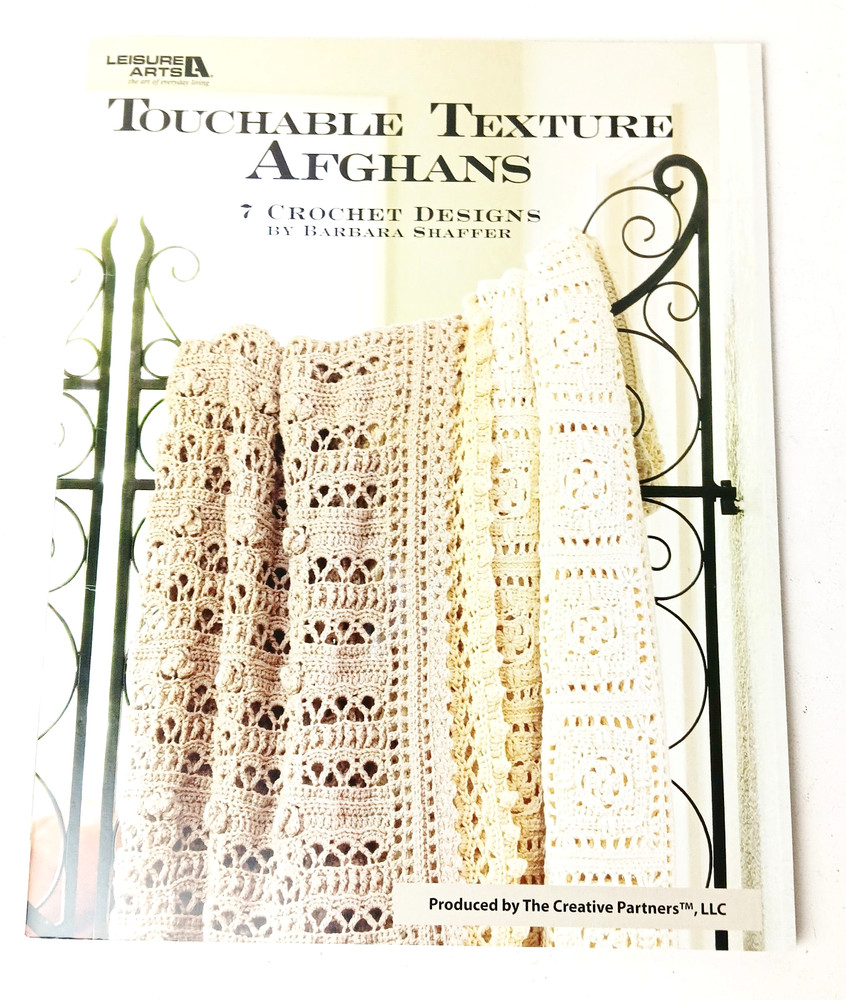 Touchable Texture Afghan Knitting Pattern Book 7 Designs Afghans to Crochet