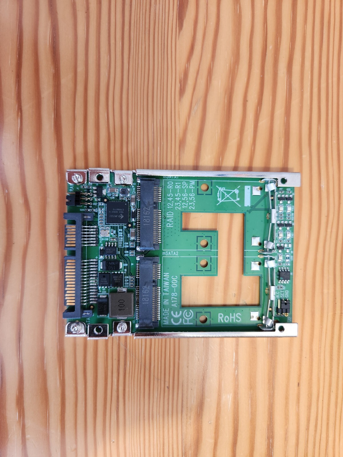 StarTech Dual mSATA SSD to 2.5in SATA RAID Adapter Converter 25SAT22MSAT