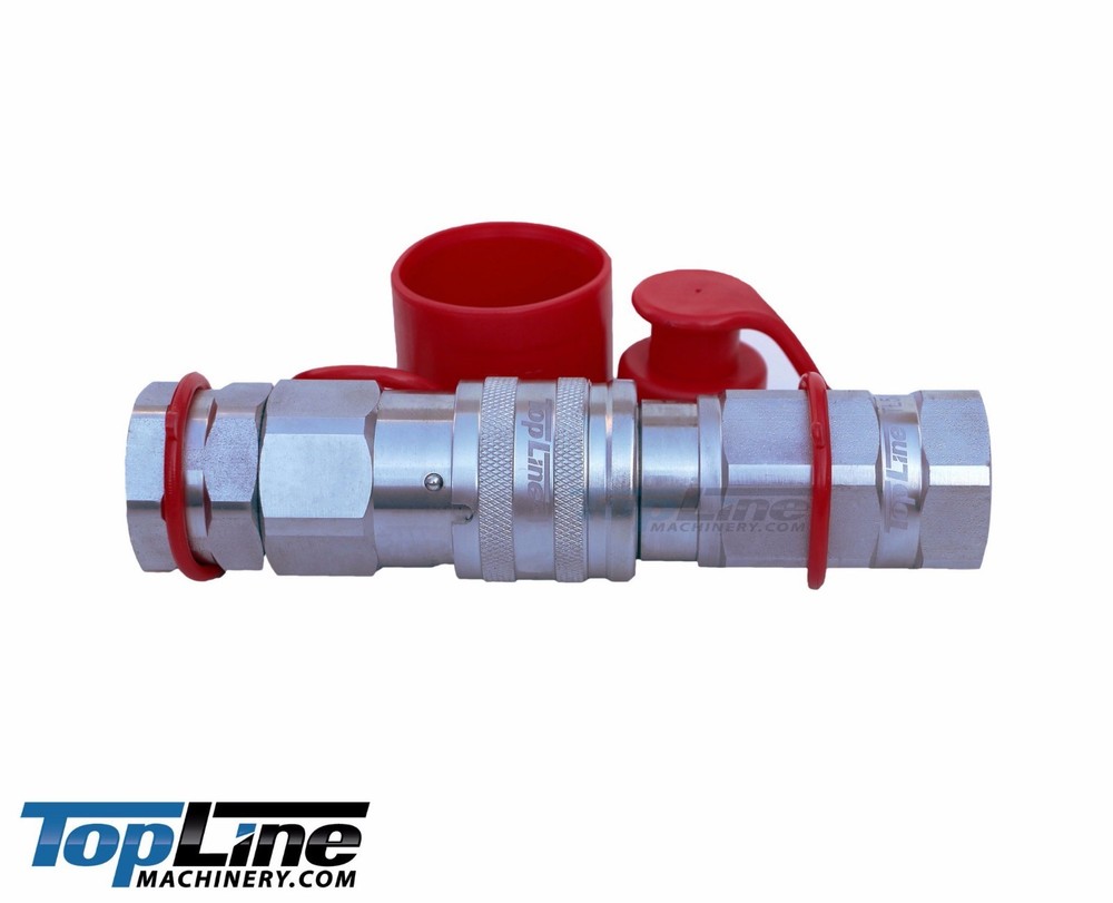 TL53 3/4" SAE Thread Flat Face High Flow Hydraulic Quick Connect Coupler Set Cap