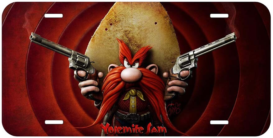 Yosemite Sam Novelty Car License Plate