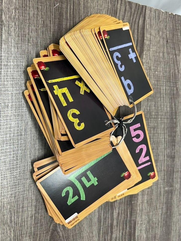 Math Arithmetic Flash Cards Subtraction Addition Multiplication Division