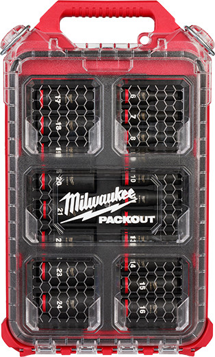 Milwaukee 49-66-6801 19PC SHOCKWAVE Impact Duty Socket 3/8” Drive MM Set