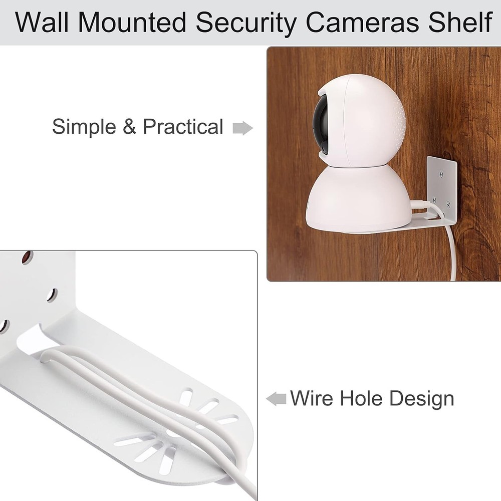 Durable Universal Floating Shelf Set for Cameras & Speakers - Easy Installation