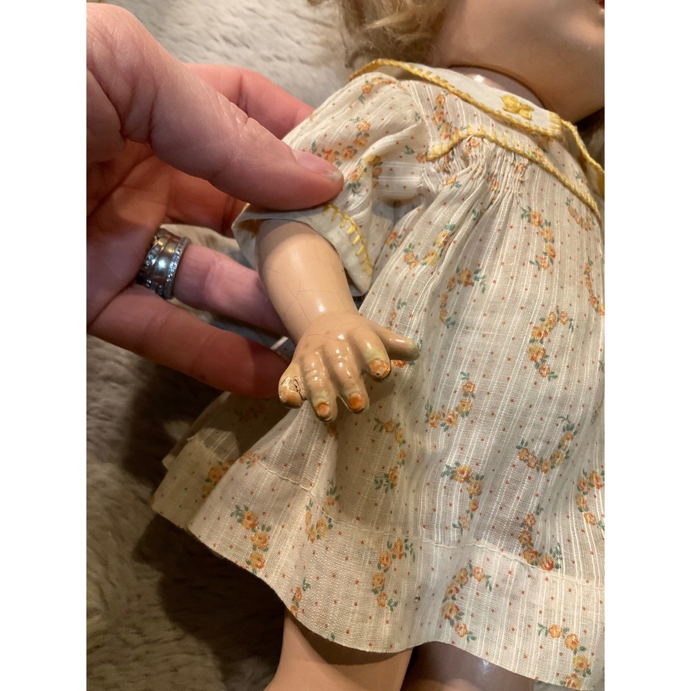 Effanbee Patsy Vintage Doll Composition Sleep Eyes Painted Face 30's-40's