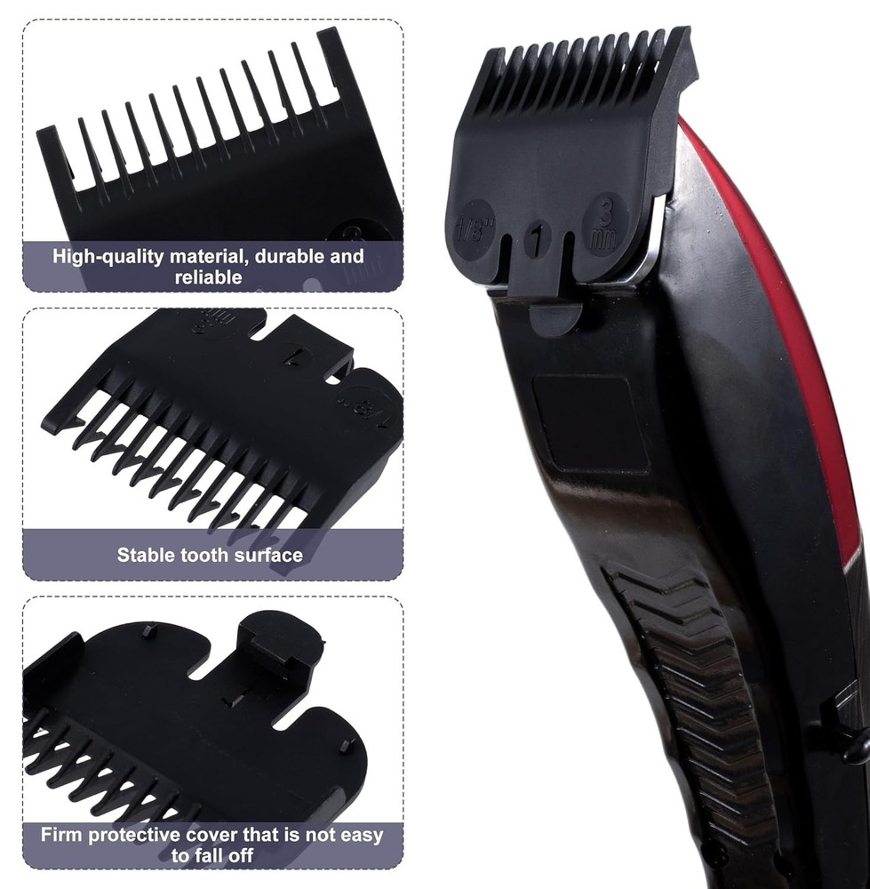 2 Pcs Black Guards for Clippers, Trimmer Guards Replacement, Clipper Guards S...