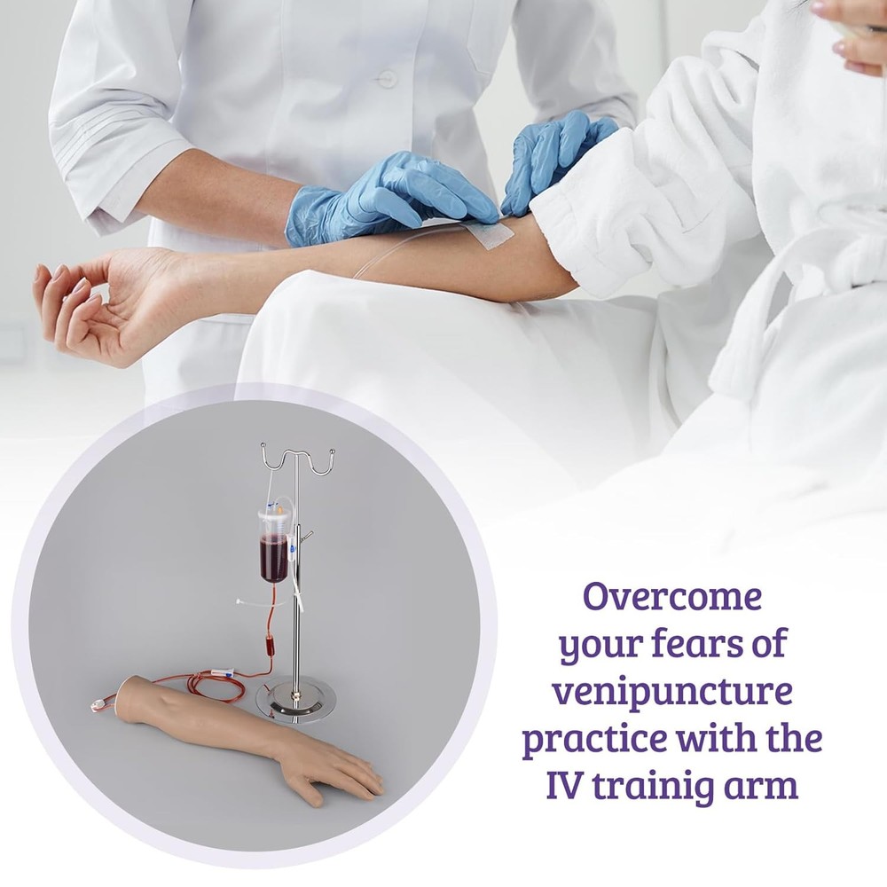 SimCoach Phlebotomy Practice Kit for Injection Training, IV Practice Kit