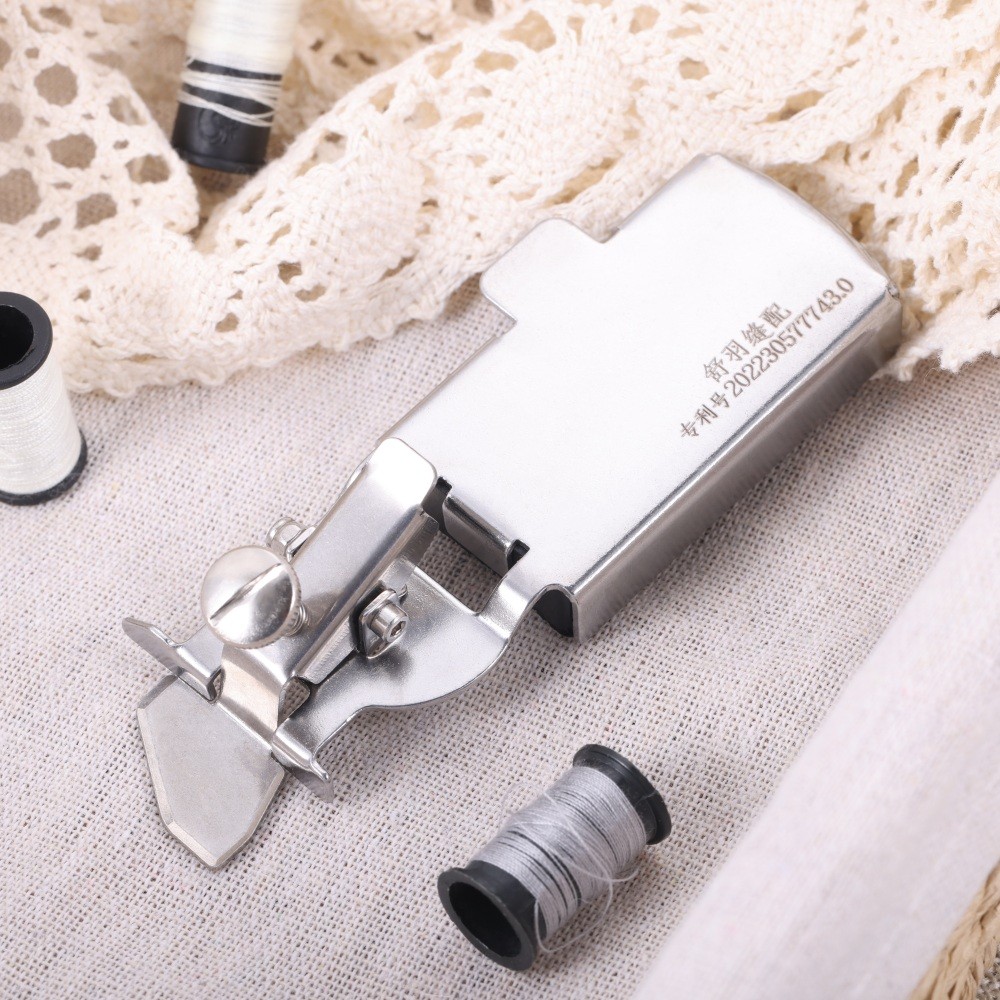 Metal Magnetic Seam Guide Silver Multiple Functions Sewing Machine Tool 11*3.2cm