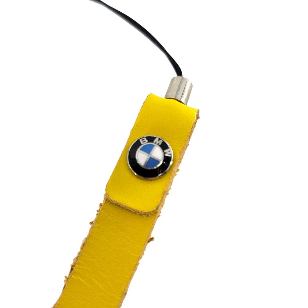 Bmw Keychain Yellow Strap Logo Key Charm