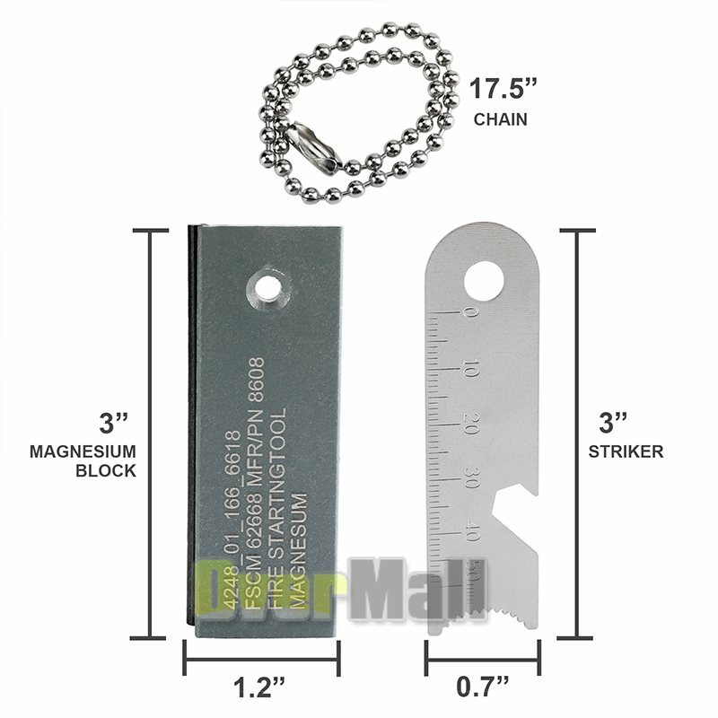 Pocket Magnesium Fire Starter Starting Stick for Camp Camping Survival