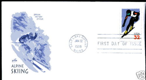 3180  Alpine Skiing, Artcraft, FDC