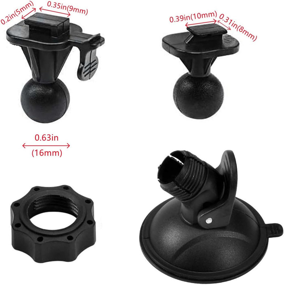 Dash Cam Mount Compatible with APEMAN Dashcam, Suction Mount Easy to Install and