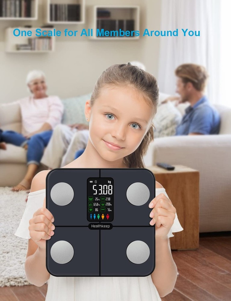 Smart Scale for Body Weight – Large Backlit Display Ultra‑Precise Ba