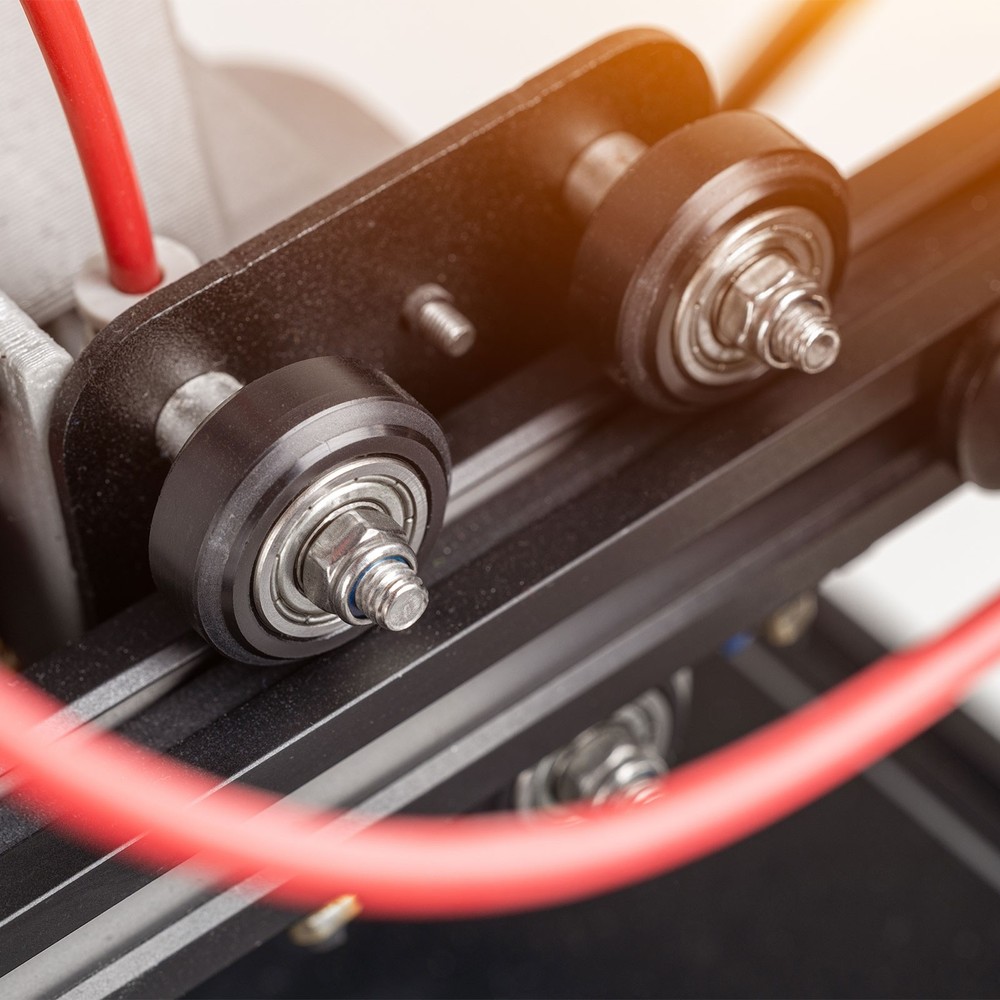 4Pcs 3D Printer Wheel with 625ZZ Linear Bearing for 3D Printer, Transparent