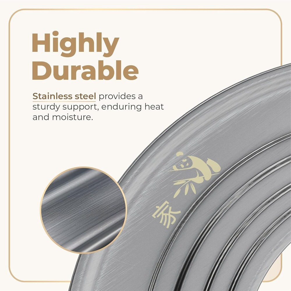 Universal Stainless Steel Steamer Ring - Dishwasher Safe and Rust-Resistant
