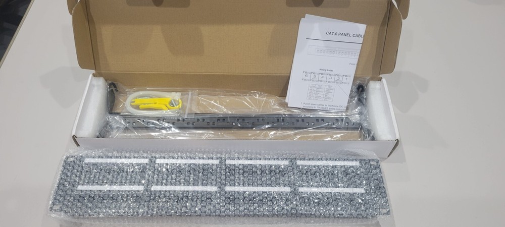 48 Port Cat6 Rj45 Patch Panel For Rack Or Wall Mount Cable Management