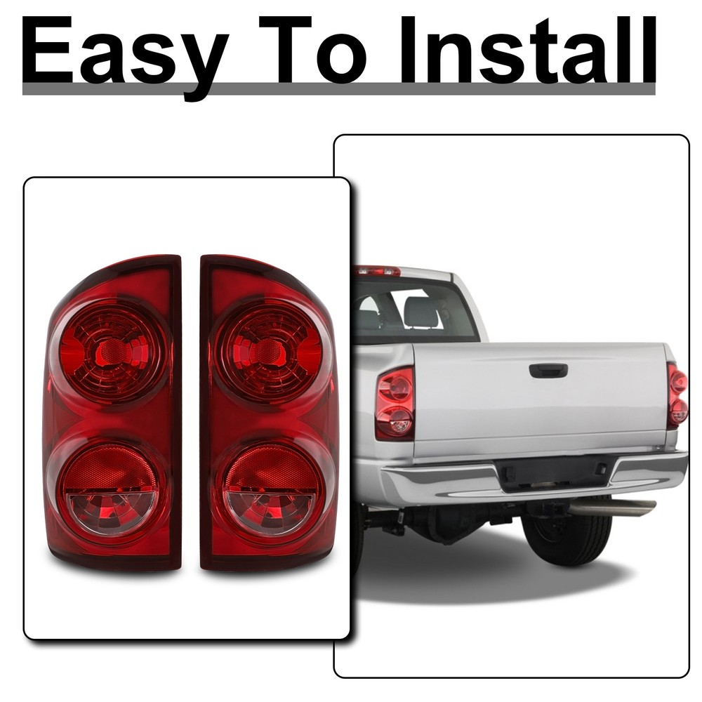 For 2007-2008 Dodge Ram 1500 Ram 2500 Ram 3500 Tail Light Set Pair