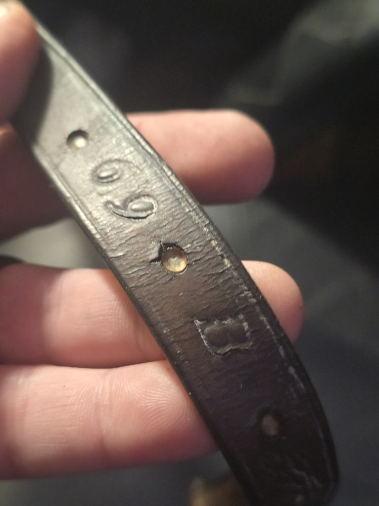 US Cavalry Link Strap Marked R.I.A 69 B