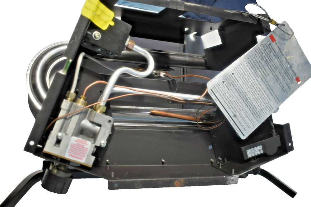 Propane gas fireplace insert. Style selections with logs