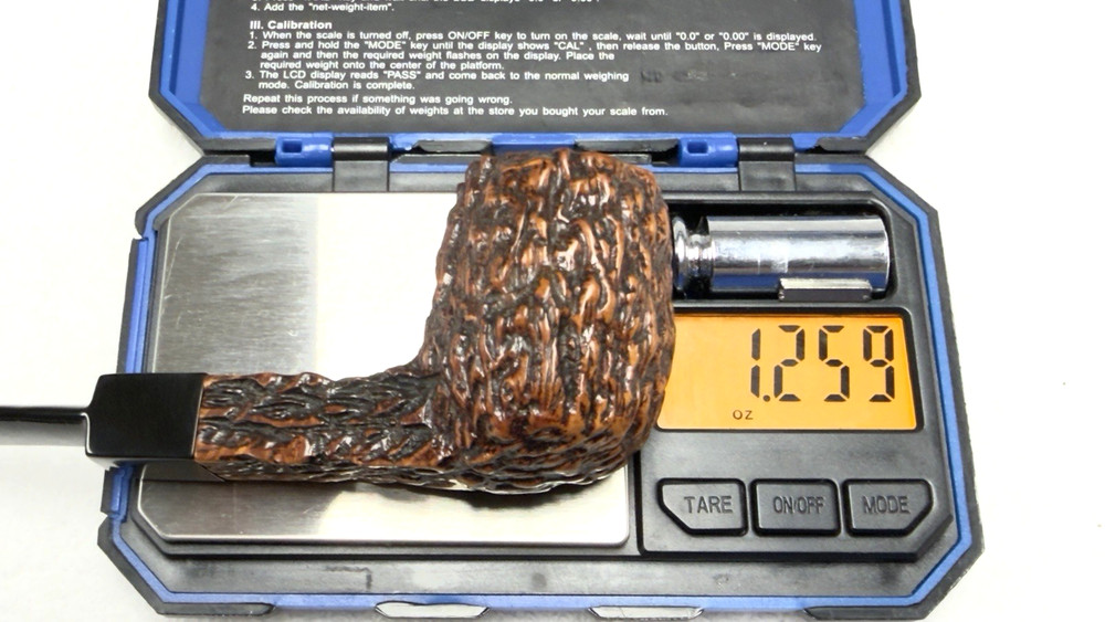 POTPOURRI Blast and Rusticate Unique Finished Straight Billiard Saddle Stem ***