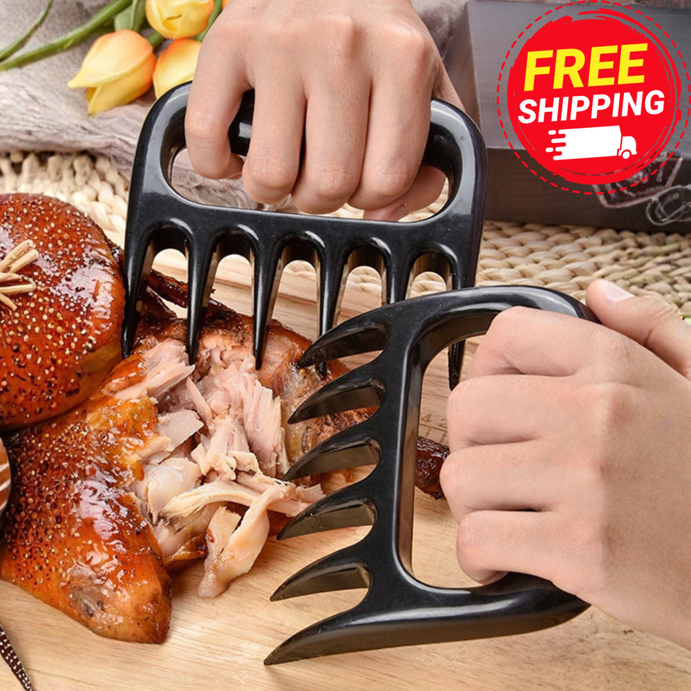 2/4pcs Bear Claw Meat Shredder Black Meat Processing Tools for Home Kitchen Chef
