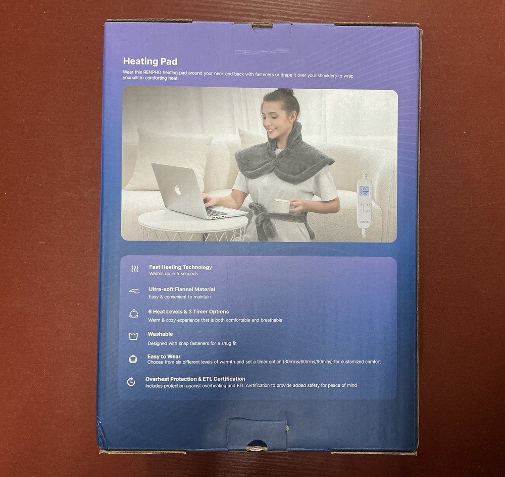 RENPHO Electric Heating Pad (For Shoulders, Neck & Back)