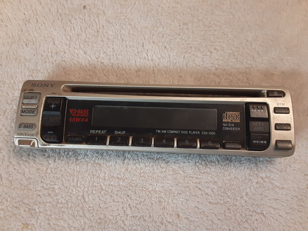 Sony CDX-1300 Replacement Faceplate For Car Stereo
