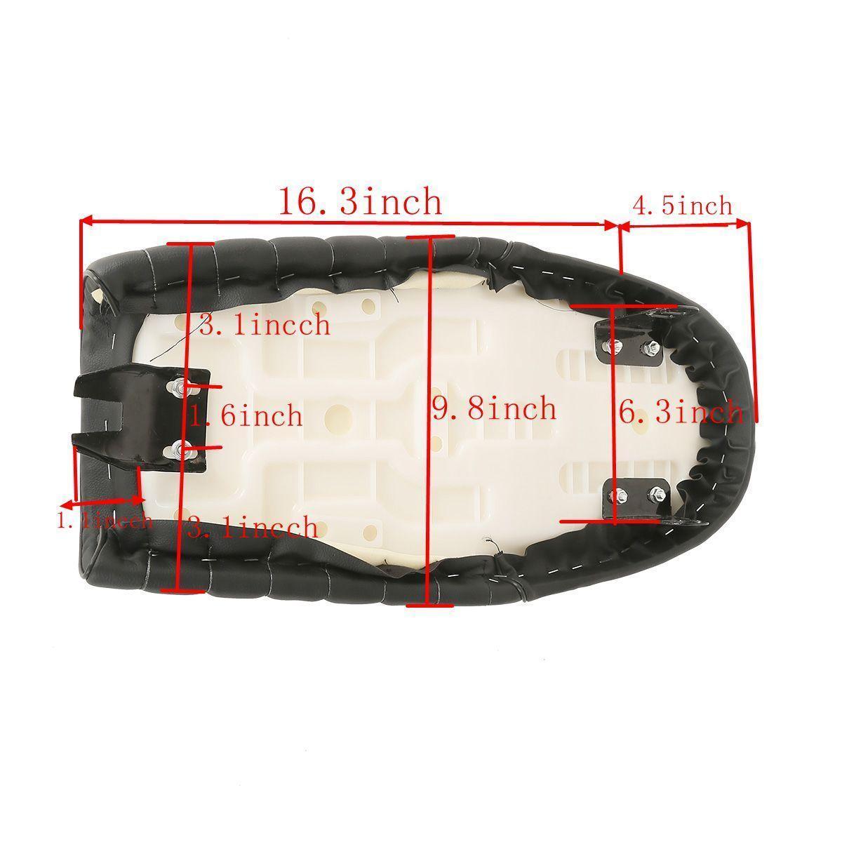 Motorcycle Cafe Racer Seat Flat & Hump Saddle Fit For Honda CB Suzuki GS Yamaha