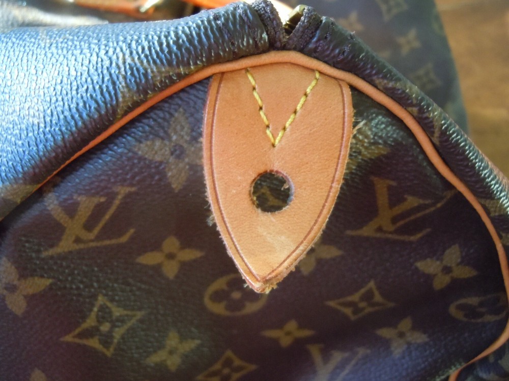 Auth. Louis Vuitton monogram speedy 40.  ( A5 ) .