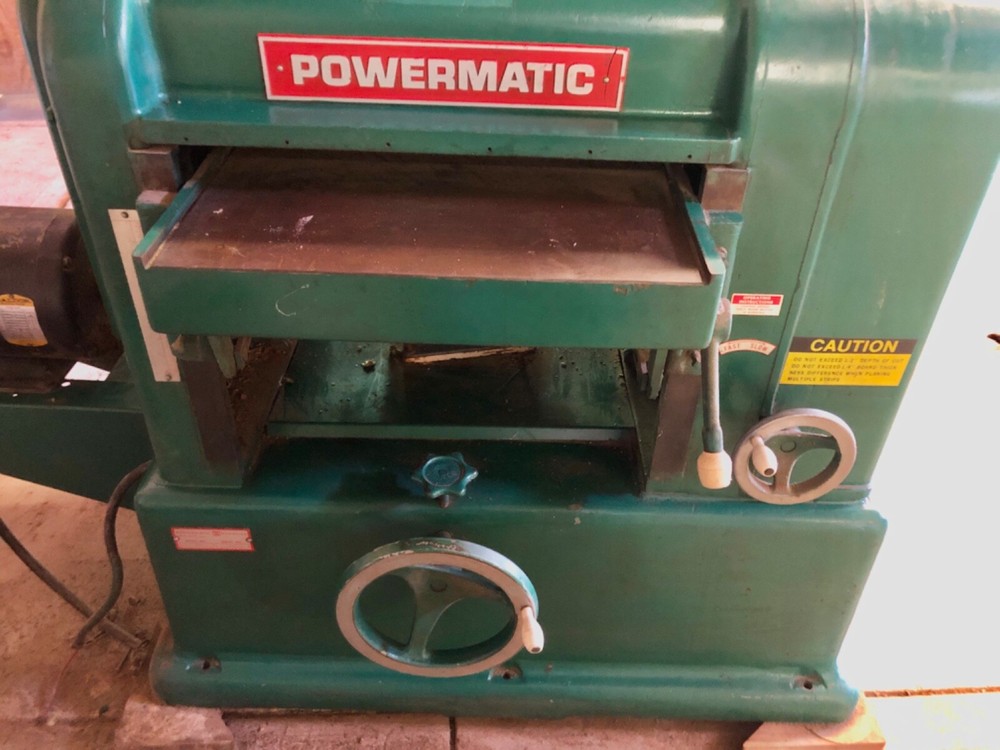 Powermatic 20" planer with sharpener