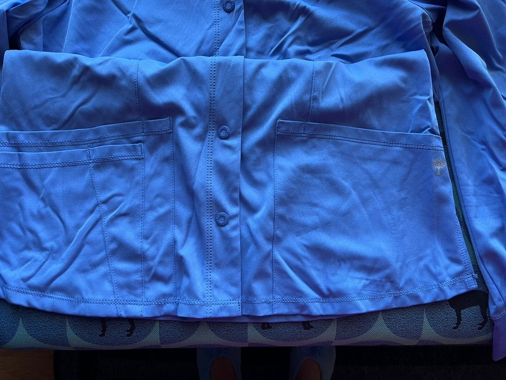 Healing Hands Works Ceil Blue 5500 Style Scrub Lab Coat Medium