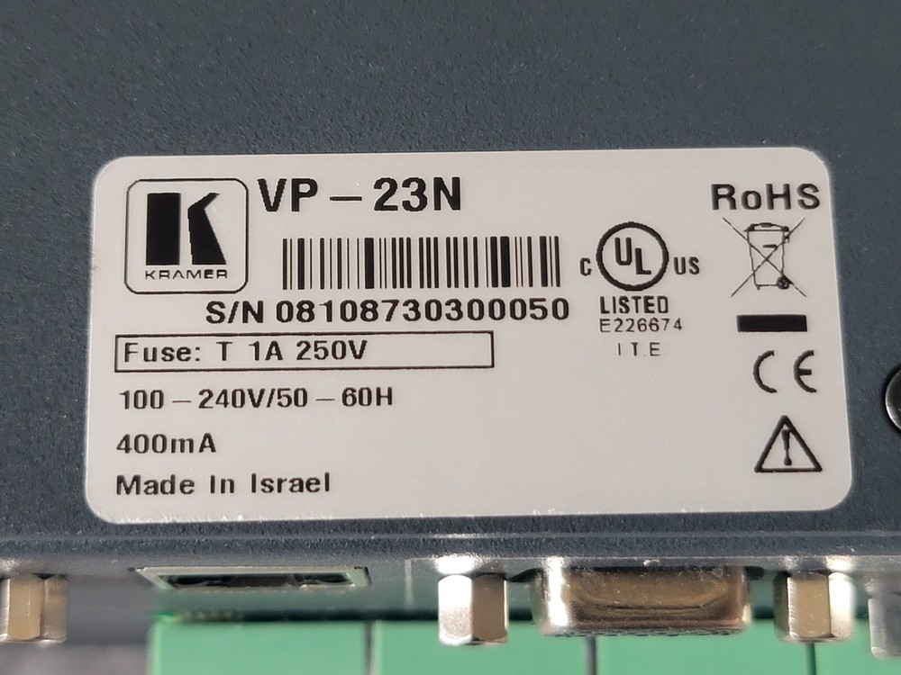 Kramer VP-23N Multi Format Audio Video Presentation Switcher
