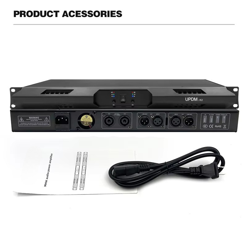 K2 2 Channels Digital Amplifier Class D CVR Power Amplifier Professional