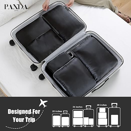 4 Set Compression Packing Cubes Travel